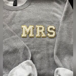 Gildan Sweatshirt with Chenille Letters
